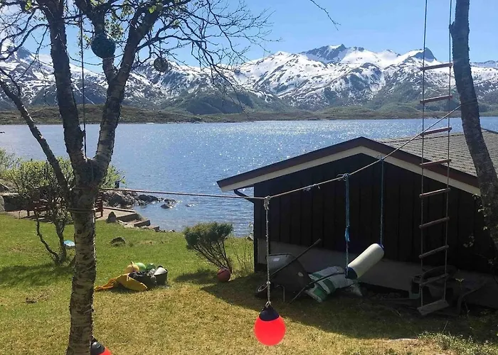Lofoten Midnightsun Domek alpejski Sandsletta